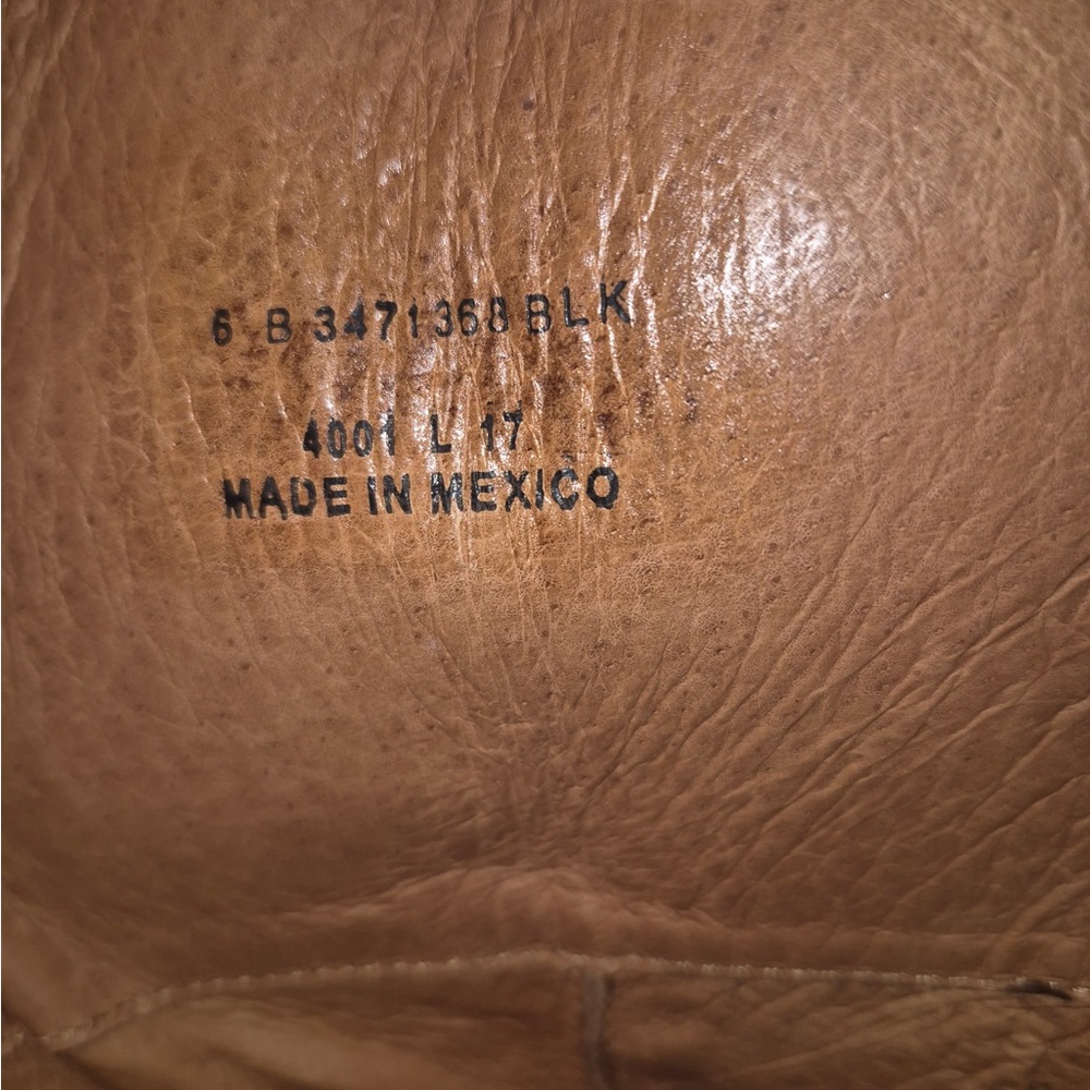 FRYE TALL BLACK LEATHER BOOTS - Picture 7 of 7